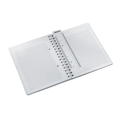 Leitz Wow A5 80lapos kockás zöld spirálfüzet Leitz Wow A5 80lapos kockás zöld spirálfüzet