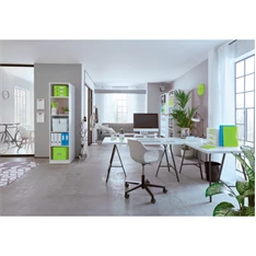 Leitz Wow A5 80lapos kockás zöld spirálfüzet Leitz Wow A5 80lapos kockás zöld spirálfüzet