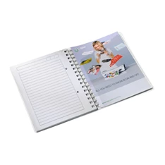 Leitz Wow A5 80lapos vonalas lila spirálfüzet Leitz Wow A5 80lapos vonalas lila spirálfüzet