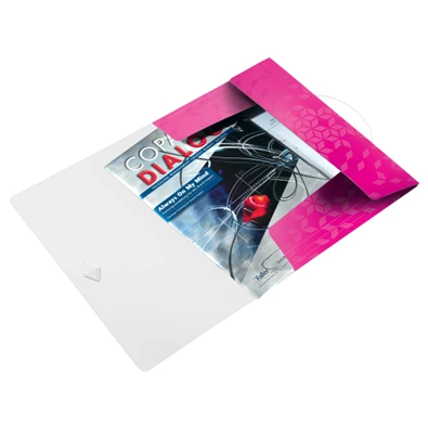 Leitz Wow pp rózsaszín gumis mappa Leitz Wow pp rózsaszín gumis mappa