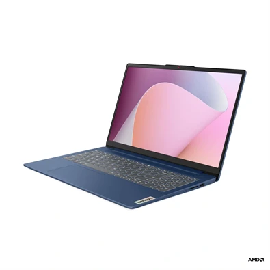 Lenovo IdeaPad Slim 3 15AMN8 laptop (15,6"FHD/AMD Ryzen 5 7520U/Int.VGA/8GB RAM/512GB/FreeDOS) - kék