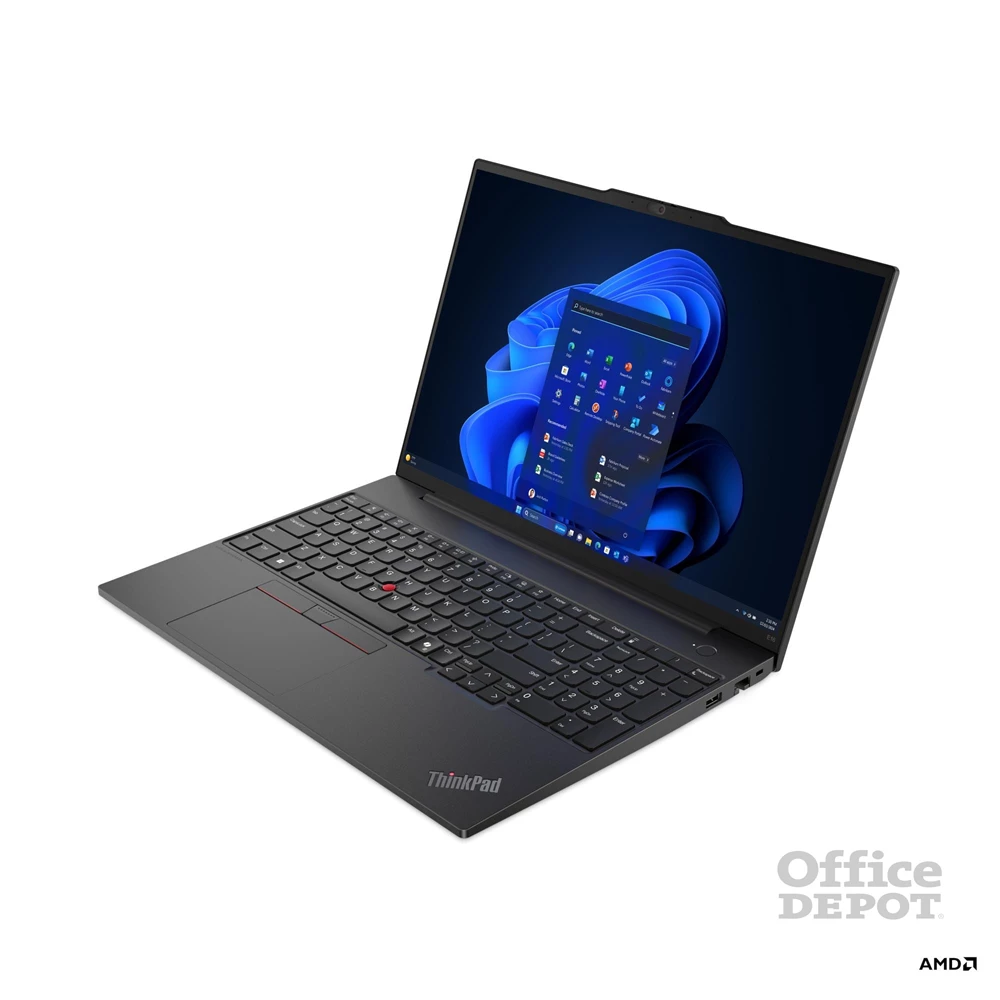 Lenovo ThinkPad E16 Gen 2 laptop (16"WUXGA/AMD Ryzen 7 7735HS/16GB RAM/512GB/FreeDOS) - fekete