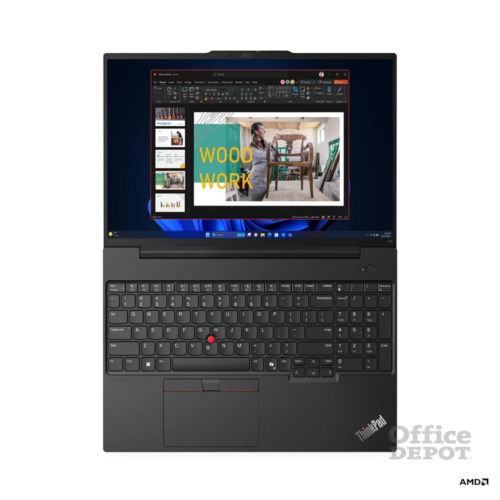 Lenovo ThinkPad E16 Gen 2 laptop (16"WUXGA/AMD Ryzen 7 7735HS/16GB RAM/512GB/FreeDOS) - fekete