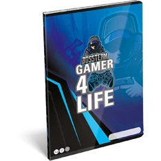 Lizzy Bossteam Gamer 4Life 22963301 FSC A4 40 lapos tűzött vonalas füzet Lizzy Bossteam Gamer 4Life 22963301 FSC A4 40 lapos tűzött vonalas füzet