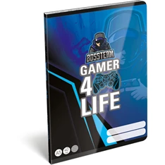 Lizzy Bossteam Gamer 4Life 22968001 FSC A5 40 lapos tűzött vonalas füzet Lizzy Bossteam Gamer 4Life 22968001 FSC A5 40 lapos tűzött vonalas füzet