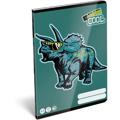 Lizzy Dino Cool 22970399 FSC A5 40 lapos tűzött sima füzet Lizzy Dino Cool 22970399 FSC A5 40 lapos tűzött sima füzet