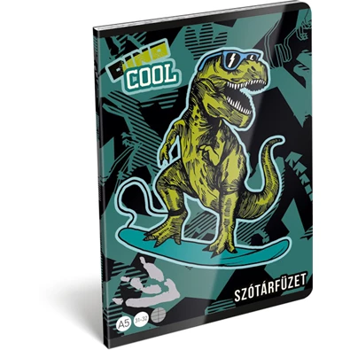 Lizzy Dino Cool 22971199 FSC A5 31-32 tűzött szótár füzet Lizzy Dino Cool 22971199 FSC A5 31-32 tűzött szótár füzet