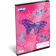 Lizzy Lollipop Butterfly 22968615 FSC A5 40 lapos tűzött kockás füzet Lizzy Lollipop Butterfly 22968615 FSC A5 40 lapos tűzött kockás füzet