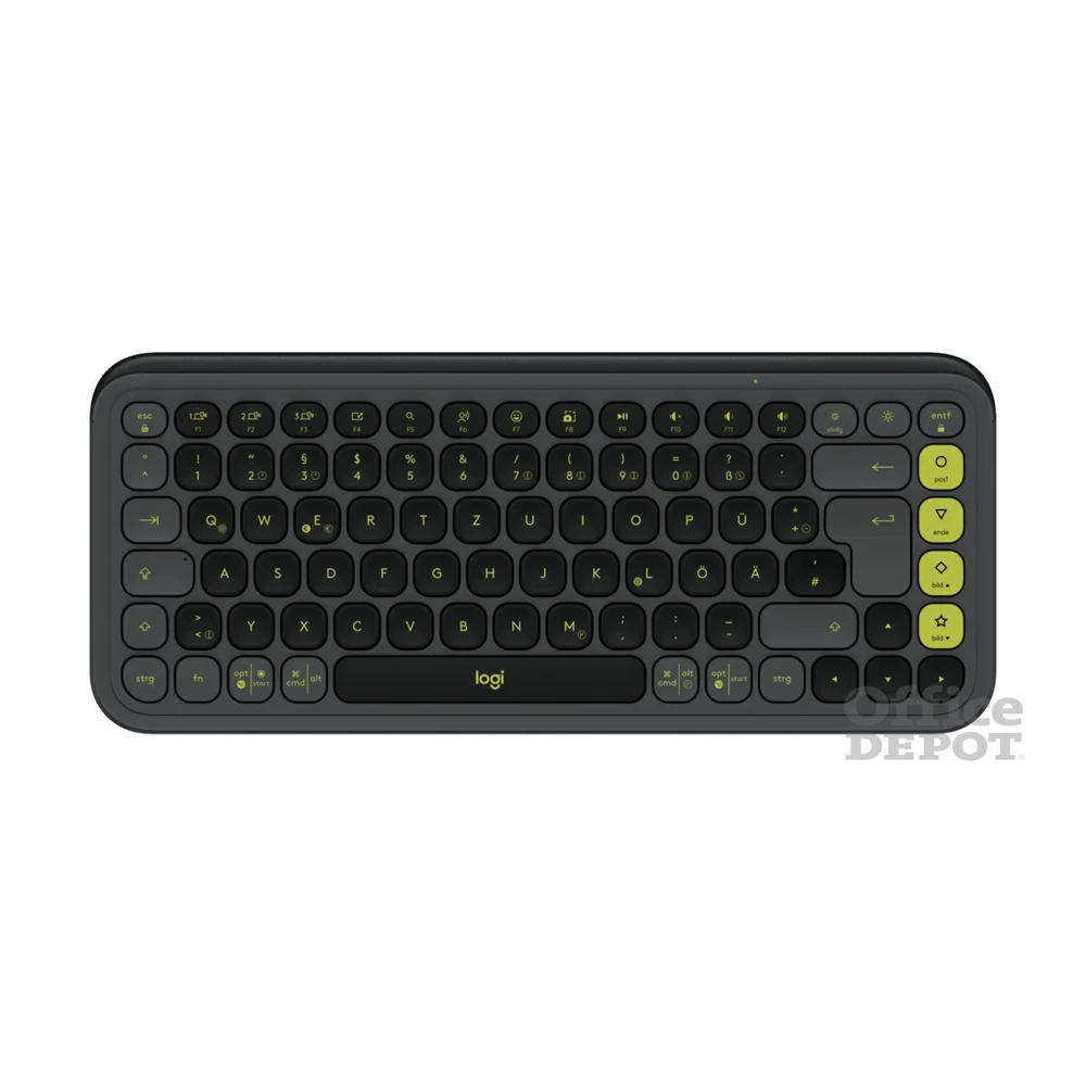 Logitech POP Icon Keys US vezeték nélküli grafitszürke/zöld billentyűzet