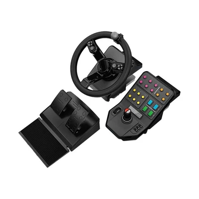 Logitech Saitek Farm Sim fekete kormány + pedál + oldalpanel csomag Logitech Saitek Farm Sim fekete kormány + pedál + oldalpanel csomag