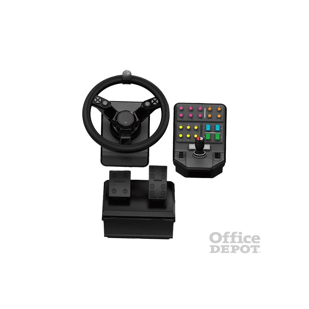 Logitech G Saitek Farming Simulator csomag fekete (kormány + pedál + vezérlőpanel)