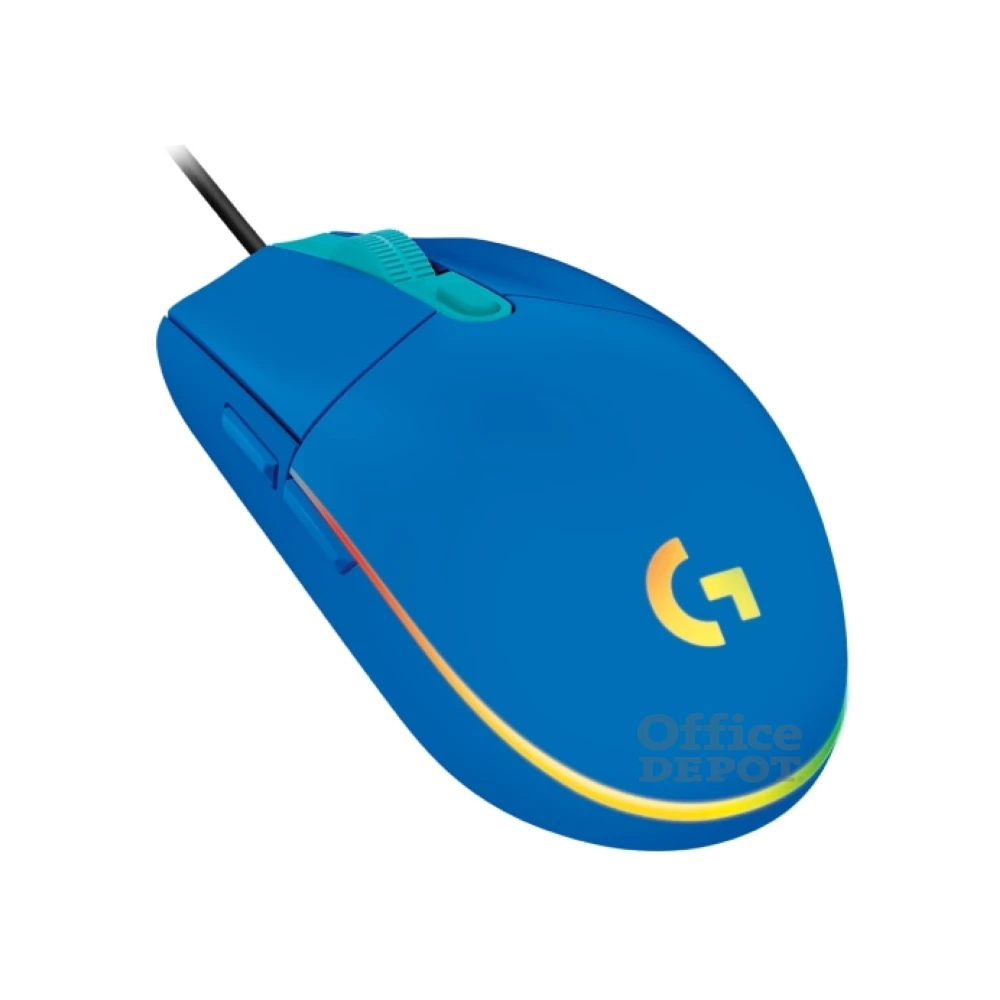 Logitech G203 Lightsync kék gamer egér