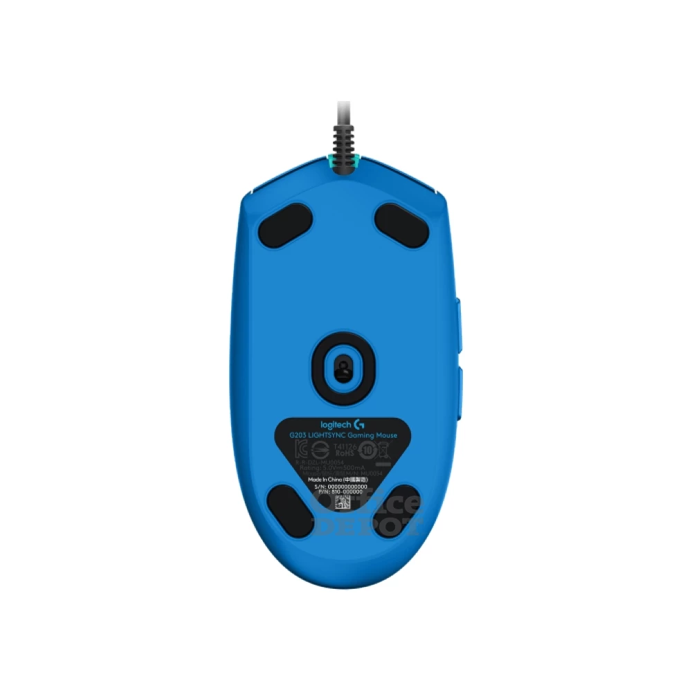 Logitech G203 Lightsync kék gamer egér