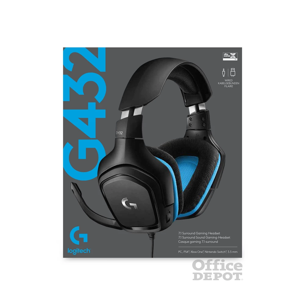 Logitech G432 7.1 USB gamer headset