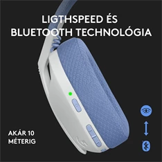 Logitech G435 Lightspeed Dolby Atmos 7.1 Surround Wireless fehér vezeték nélküli gamer headset Logitech G435 Lightspeed Dolby Atmos 7.1 Surround Wireless fehér vezeték nélküli gamer headset