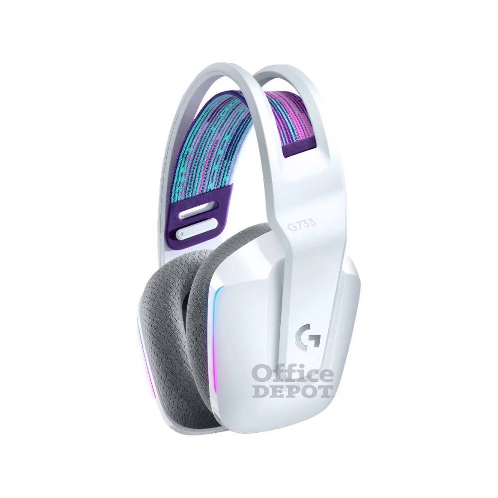 Logitech G733 Lightspeed Wireless RGB fehér gamer headset Logitech G733 Lightspeed Wireless RGB fehér gamer headset