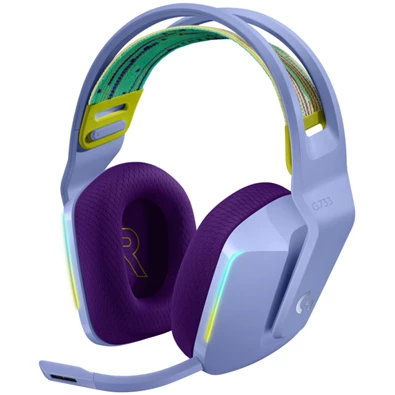 Logitech G733 Lightspeed Wireless RGB lila gamer headset Logitech G733 Lightspeed Wireless RGB lila gamer headset