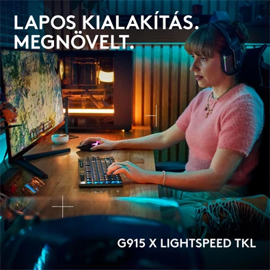 Logitech G915 X LIGHTSPEED TKL US vezeték nélküli fekete billentyűzet Logitech G915 X LIGHTSPEED TKL US vezeték nélküli fekete billentyűzet