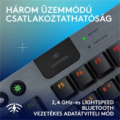 Logitech G915 X LIGHTSPEED TKL US vezeték nélküli fekete billentyűzet Logitech G915 X LIGHTSPEED TKL US vezeték nélküli fekete billentyűzet