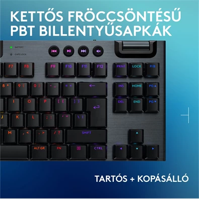 Logitech G915 X LIGHTSPEED TKL US vezeték nélküli fekete billentyűzet Logitech G915 X LIGHTSPEED TKL US vezeték nélküli fekete billentyűzet