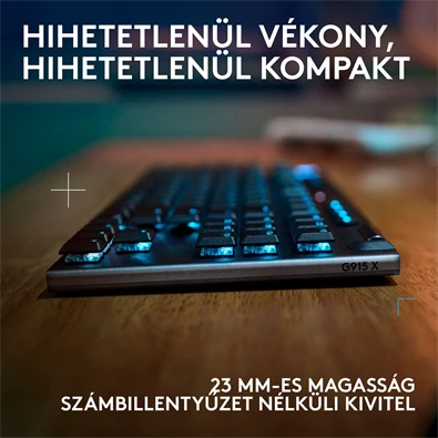 Logitech G915 X LIGHTSPEED TKL US vezeték nélküli fekete billentyűzet Logitech G915 X LIGHTSPEED TKL US vezeték nélküli fekete billentyűzet