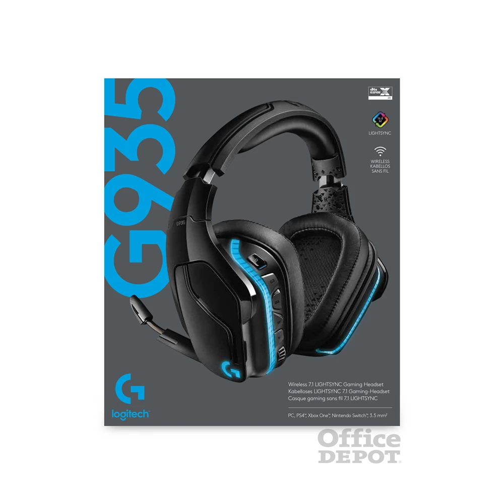 Logitech G935 7.1 vezeték nélküli gamer headset