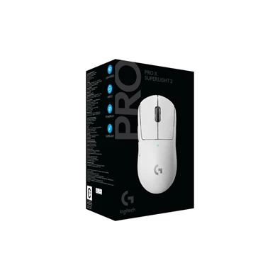 Logitech G PRO X SUPERLIGHT 2 LIGHTSPEED vezeték nélküli fehér gamer egér Logitech G PRO X SUPERLIGHT 2 LIGHTSPEED vezeték nélküli fehér gamer egér
