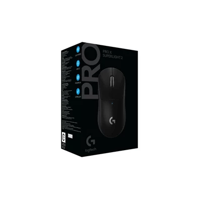 Logitech G PRO X SUPERLIGHT 2 LIGHTSPEED vezeték nélküli fekete gamer egér Logitech G PRO X SUPERLIGHT 2 LIGHTSPEED vezeték nélküli fekete gamer egér