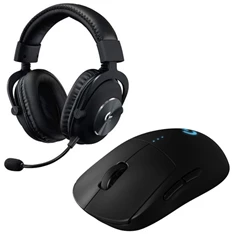 Logitech G PRO vezeték nélküli gamer egér és G PRO X USB fekete vezetékes gamer headset bundle Logitech G PRO vezeték nélküli gamer egér és G PRO X USB fekete vezetékes gamer headset bundle