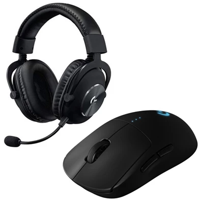 Logitech G PRO vezeték nélküli gamer egér és G PRO X USB fekete vezetékes gamer headset bundle Logitech G PRO vezeték nélküli gamer egér és G PRO X USB fekete vezetékes gamer headset bundle
