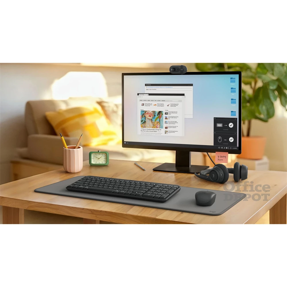 Logitech MK250 HUN grafitszürke vezeték nélküli billentyűzet + egér