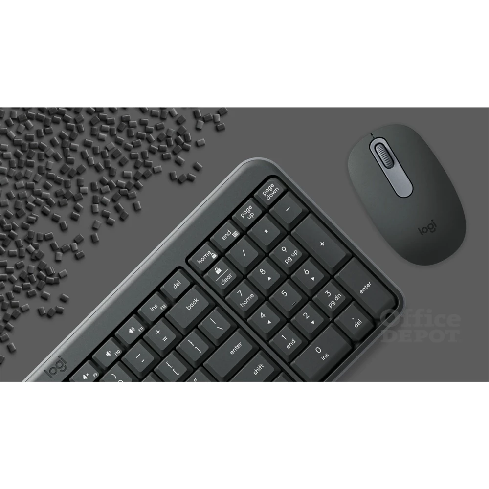 Logitech MK250 HUN grafitszürke vezeték nélküli billentyűzet + egér