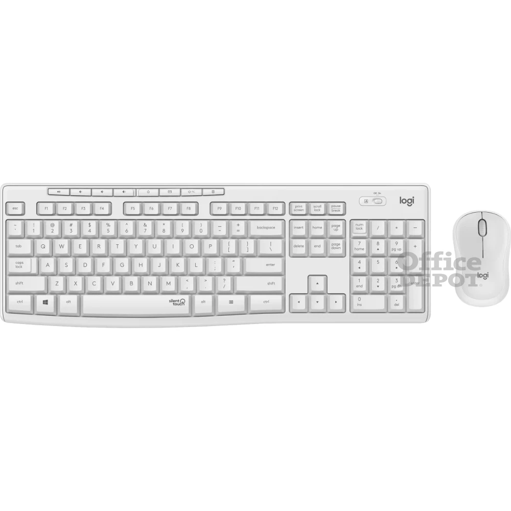 Logitech MK295 Silent HUN fehér vezeték nélküli billentyűzet + egér