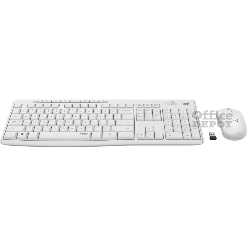Logitech MK295 Silent HUN fehér vezeték nélküli billentyűzet + egér