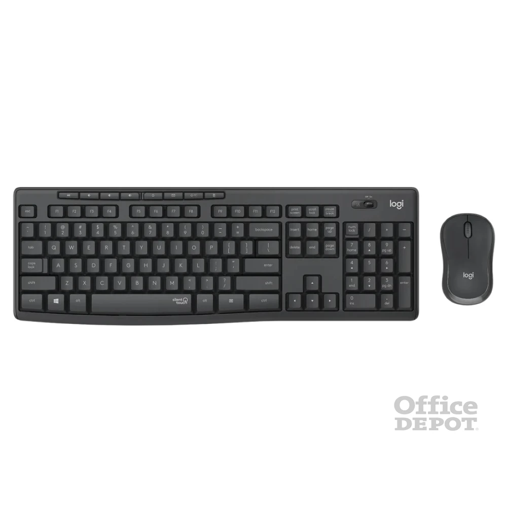 Logitech MK295 Silent HUN grafitszürke vezeték nélküli billentyűzet + egér