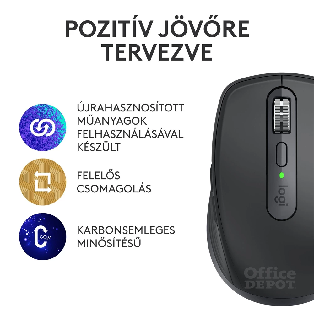Logitech MX Anywhere 3S vezeték nélküli fekete egér