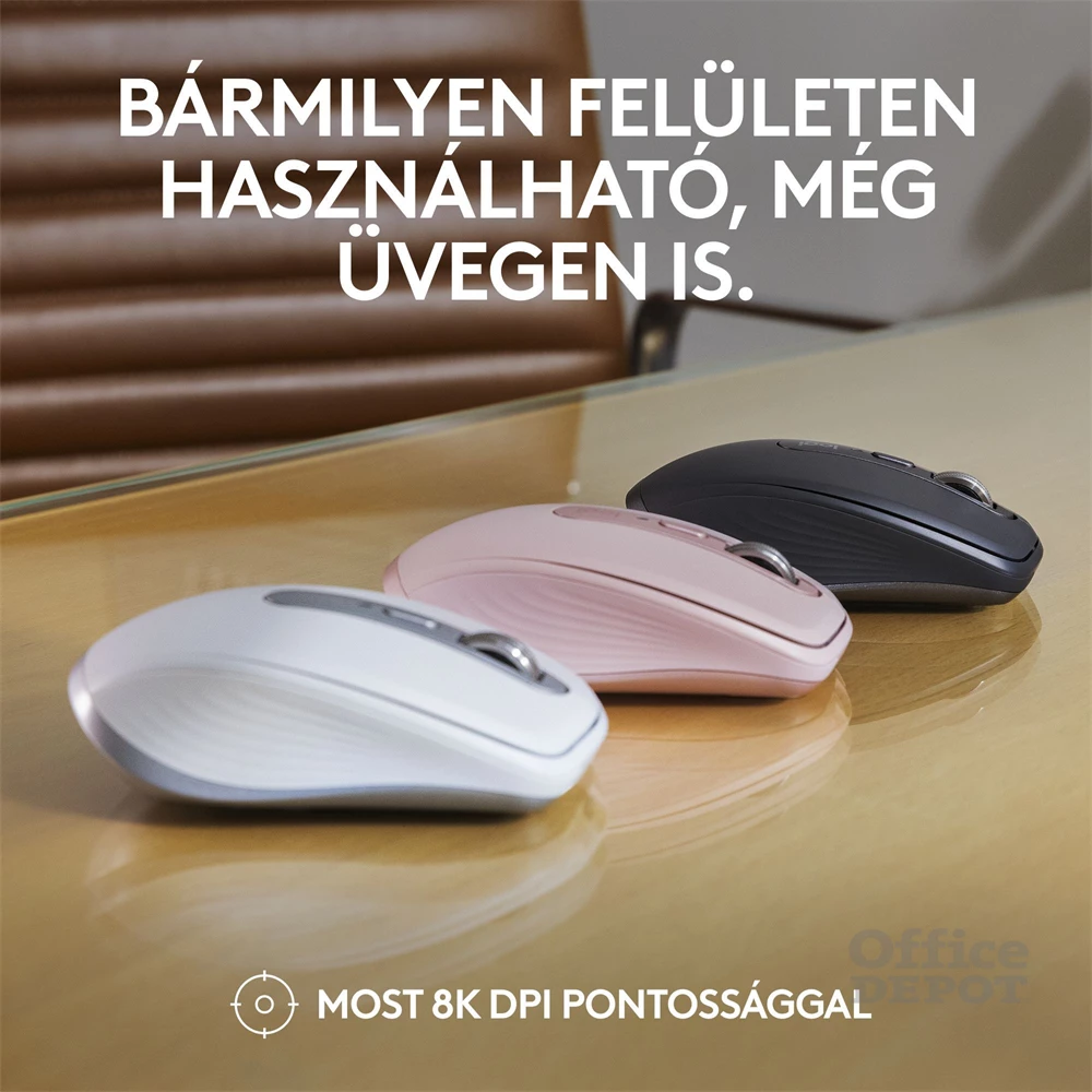 Logitech MX Anywhere 3S vezeték nélküli fekete egér