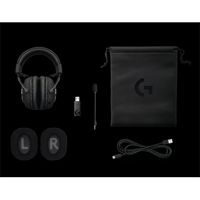 Logitech PRO X Lightspeed Wireless fekete gamer headset (Használt - B) Logitech PRO X Lightspeed Wireless fekete gamer headset (Használt - B)