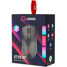Lorgar Jetter 357 RGB fekete gamer egér Lorgar Jetter 357 RGB fekete gamer egér