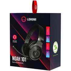 Lorgar Noah 101 3,5mm jack fekete gamer headset Lorgar Noah 101 3,5mm jack fekete gamer headset