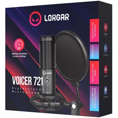 Lorgar Voicer 721 fekete gamer mikrofon Lorgar Voicer 721 fekete gamer mikrofon