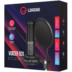 Lorgar Voicer 931 fekete gamer mikrofon Lorgar Voicer 931 fekete gamer mikrofon