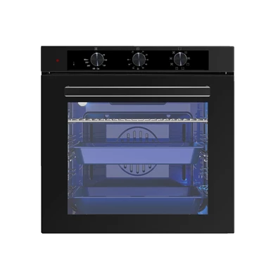 Luxell A68-SF3 MT fekete, beépíthető, sütőtér: 77L, légkeverés, pirolitikus, sütő