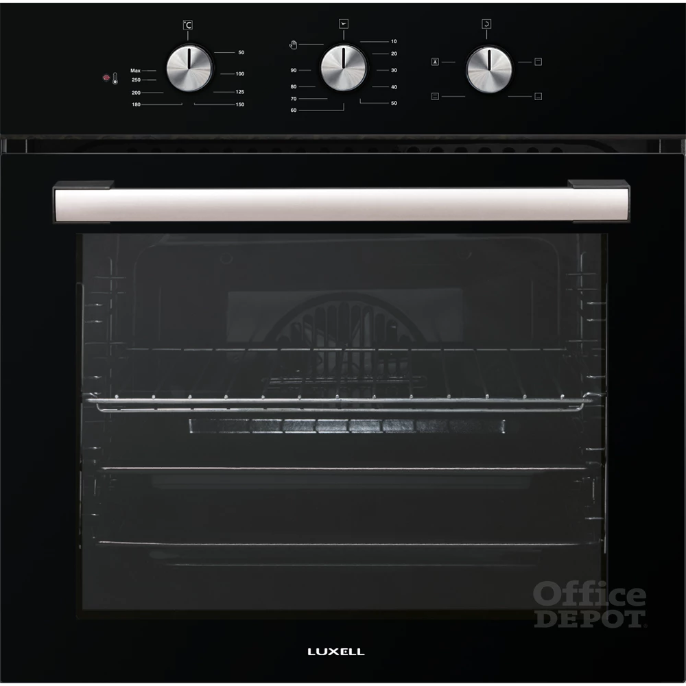 Luxell B66-SF2 MT fekete, beépíthető, sütőtér: 57L, légkeverés, sütő