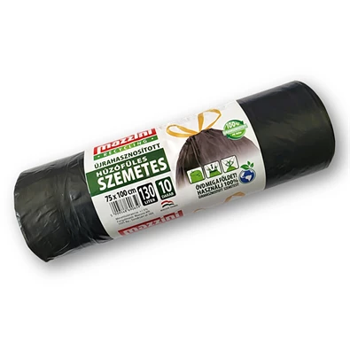 MAZZINI 104180 húzófüles 10db/roll 130L szemeteszsák MAZZINI 104180 húzófüles 10db/roll 130L szemeteszsák