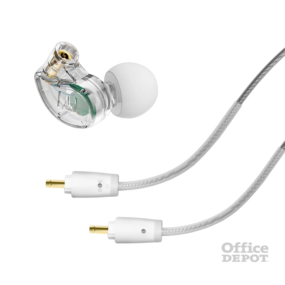 MEE Audio M6 PRO MKII - (IEM) Zajkizáró kialakítású cserélhető kábellel professzionális színtelen fülhallgató