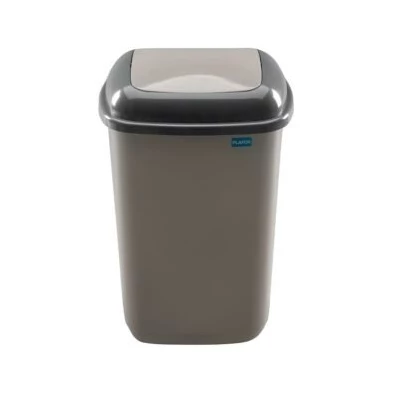 Plafor Quatro Mocca 12 literes szürke/kávé rugós billenő fedeles szemetes Plafor Quatro Mocca 12 literes szürke/kávé rugós billenő fedeles szemetes