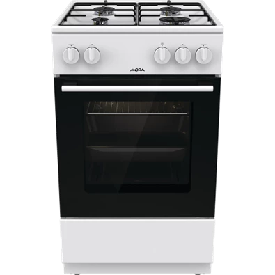 MORA P2241A1W fehér, szabadonálló, gáz, főzőzóna: 4, sütő:70L, tűzhely