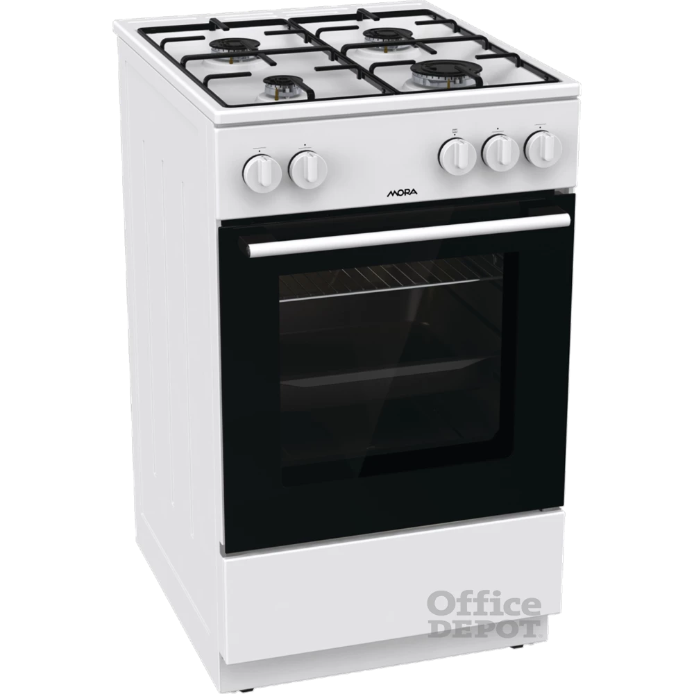 MORA P2241A1W fehér, szabadonálló, gáz, főzőzóna: 4, sütő:70L, tűzhely