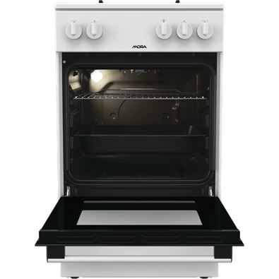 MORA P2241A1W fehér, szabadonálló, gáz, főzőzóna: 4, sütő:70L, tűzhely